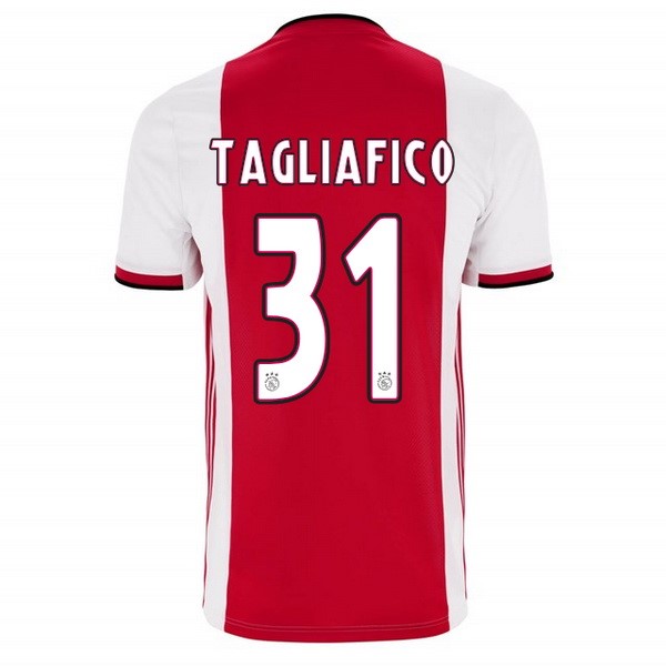 Camiseta Ajax Replica Primera Ropa Tagliafico 2019/20 Rojo